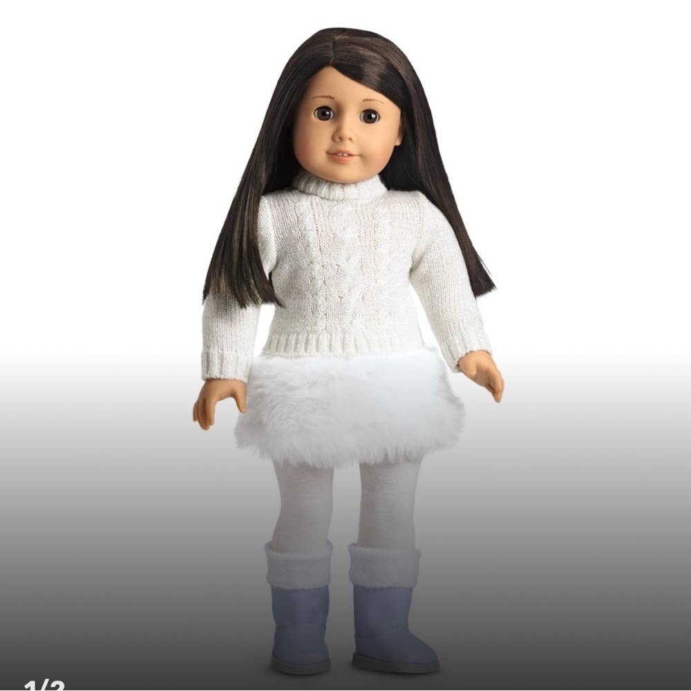 American Girl Soft as Snow Outfit